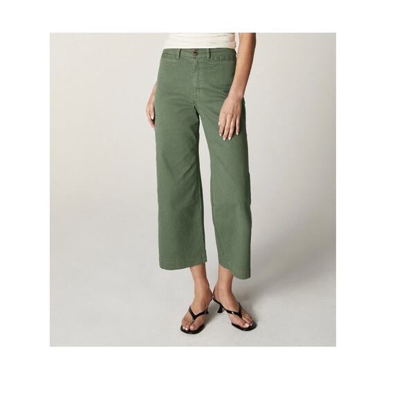 unpublished Gemma Wide-leg Mod Sailor Pants in Mulholland Green Size 30